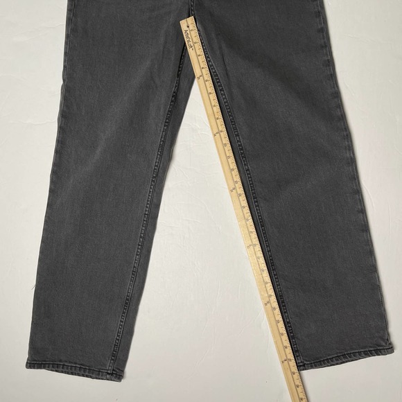 NWT H&M Gray High Waist Ankle Straight Fit Recycled Cotton Jeans 10 - Picture 7 of 8